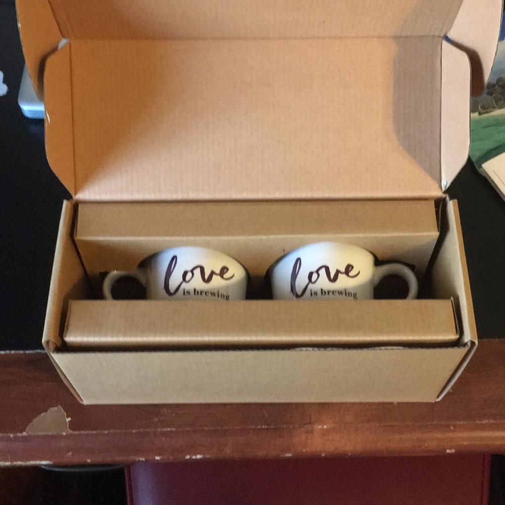 Love is Brewing mugs